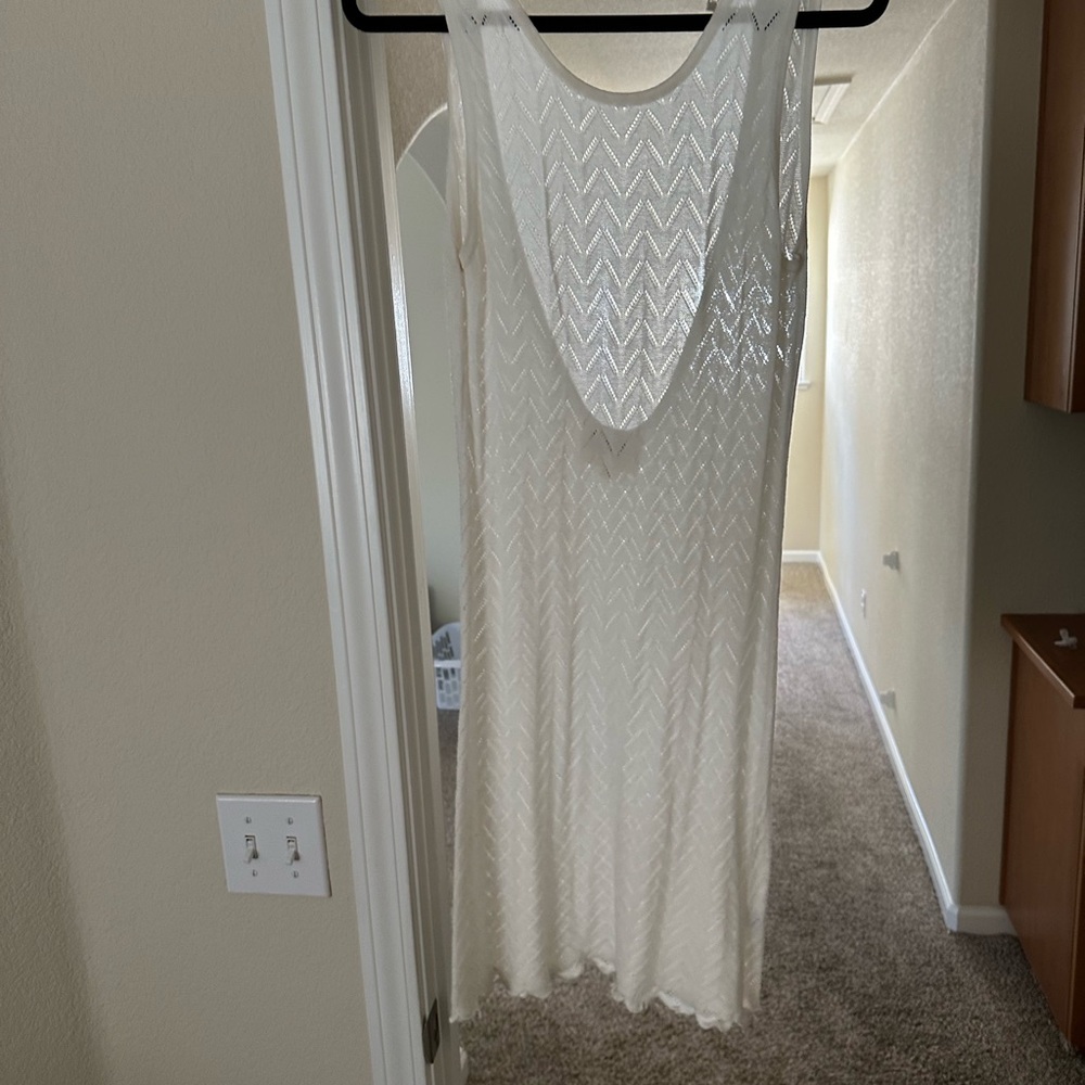 For Love And Lemons knit White Backless Dress